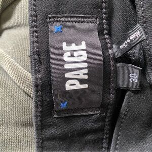 Paige Black Coated jeans (purchased at Anthropologie)